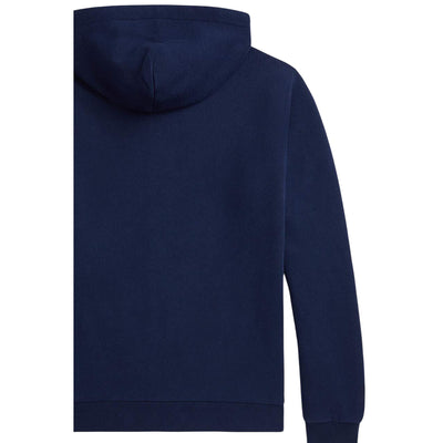Felpa Donna con cappuccio e zip Navy retro