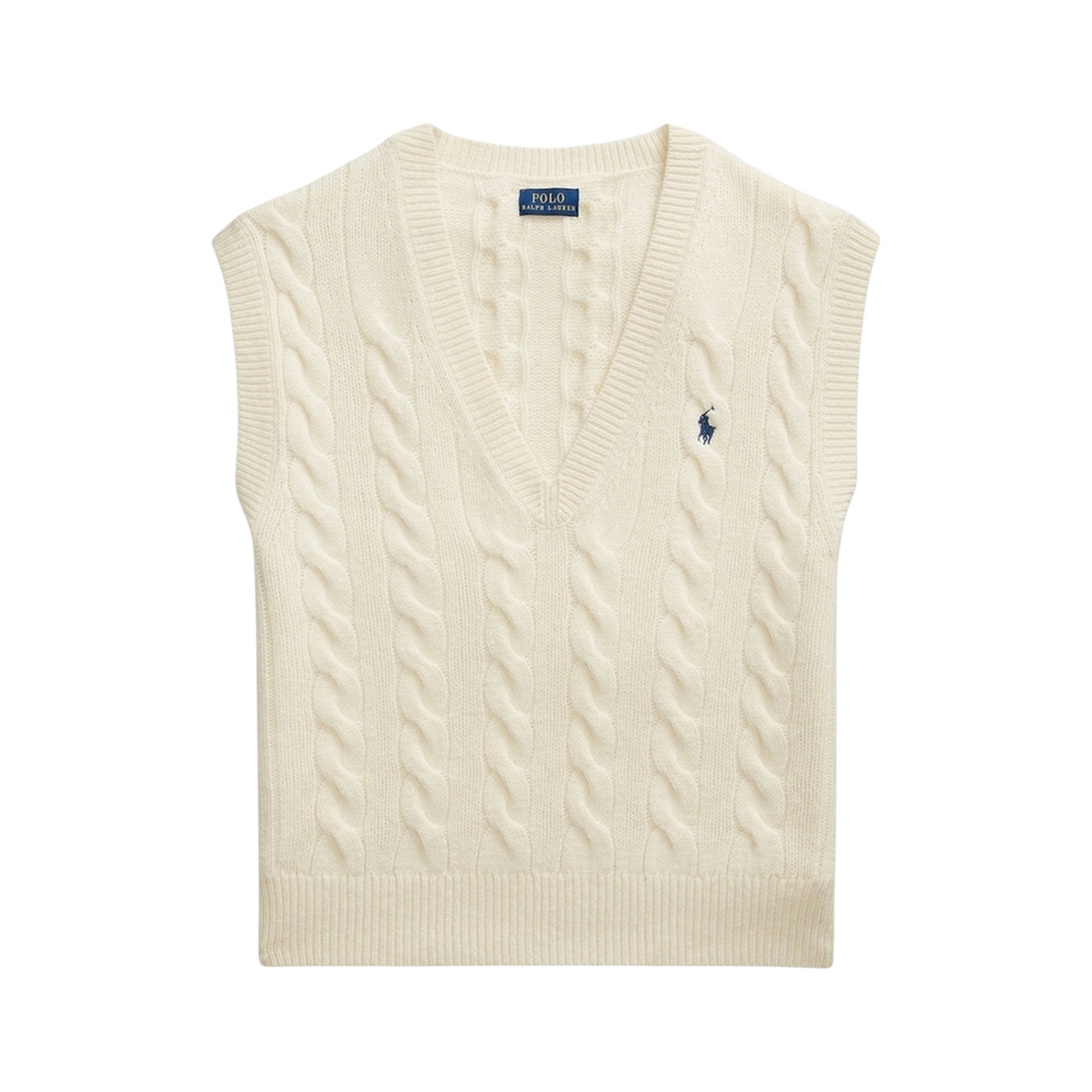 Maglia Donna a trecce senza maniche Bianco