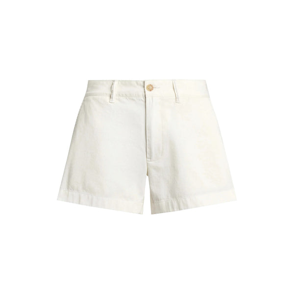 POLO RALPH LAUREN Pantaloncini in Cotone Bianco da Donna