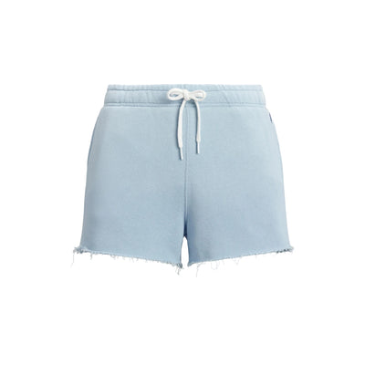 Shorts sportivi Donna in tinta unita celeste