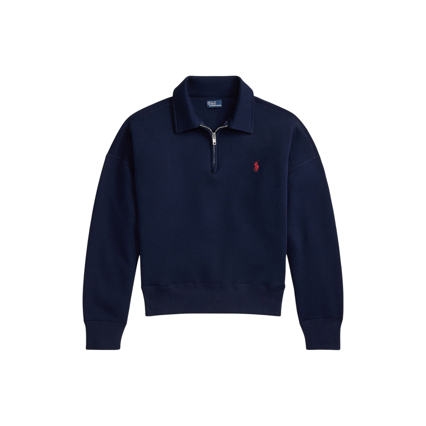 Felpa Donna con zip a 1/4 Navy