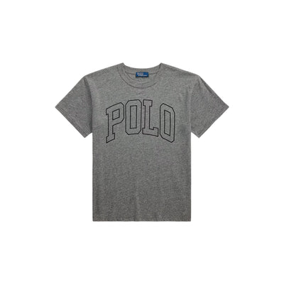 T-shirt Donna Grigio con maxi scritta "Polo"