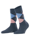 Calzini Donna Burlington, a rombi, Blu 