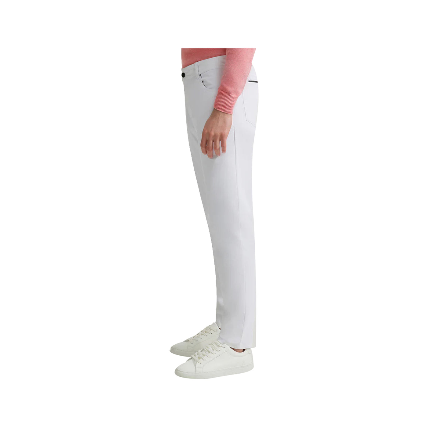 White men's trousers with Surflex stretch fabric