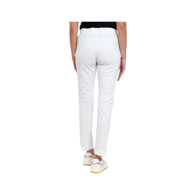 Women's trousers with faded effect