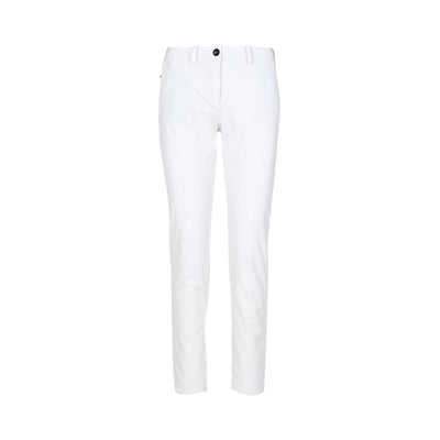 Women's trousers with faded effect