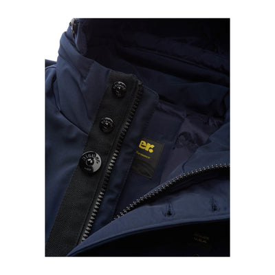 Parka Uomo Chester con cappuccio Blu dettaglio