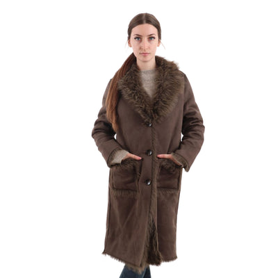 Cappotto Donna reversibile con tasche e bottoni frontali