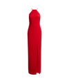 Abito Donna lungo con spacco Rosso