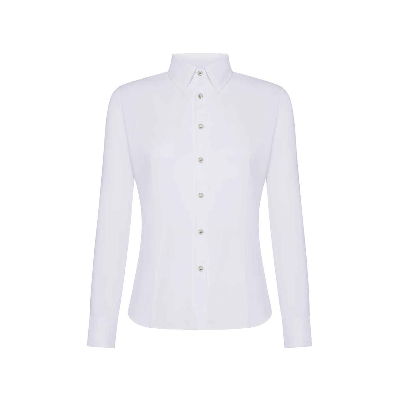 Camicia Donna Oxford tinta unita bianca