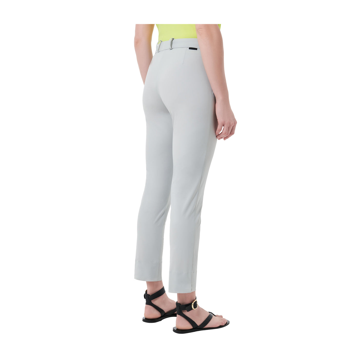 Pantaloni Donna Chino Surflex Grigio chiaro modella retro