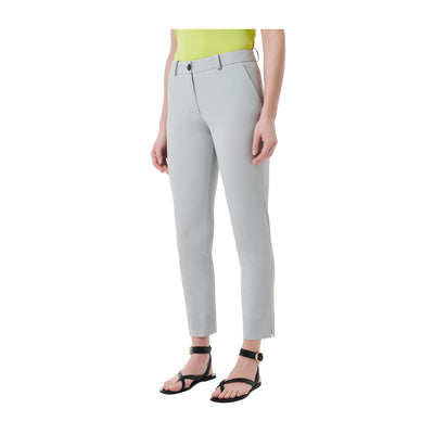 Pantaloni Donna Chino Surflex Grigio chiaro modella frontale