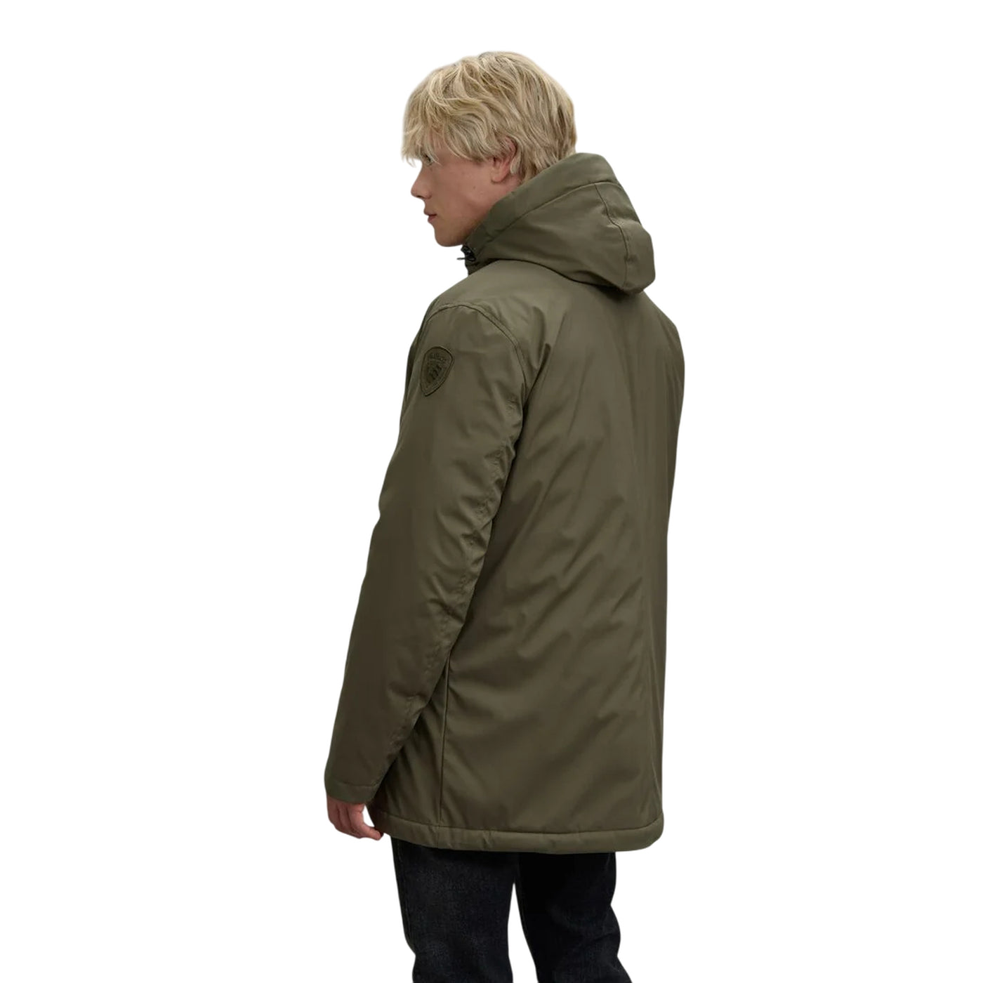 Parka Uomo Chester Verde, con cappuccio rimovibil