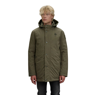 Parka Uomo Chester Verde, con cappuccio rimovibil
