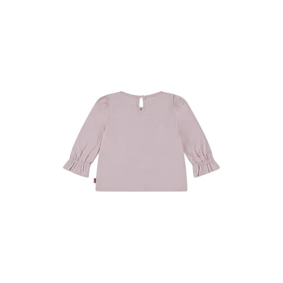 T-shirt Neonata Rosa, con stampa frontale e maniche lievemente a palloncino