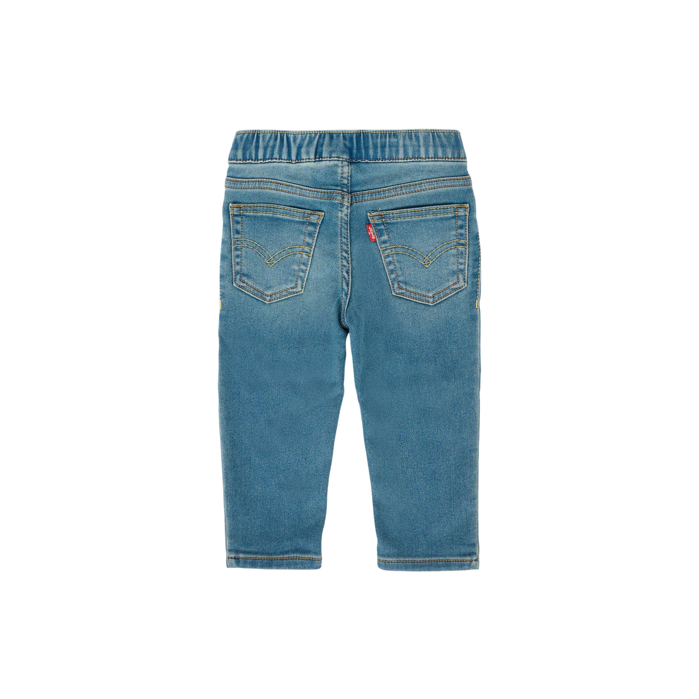 Jeans Neonato cinque tasche, con elastico in vita