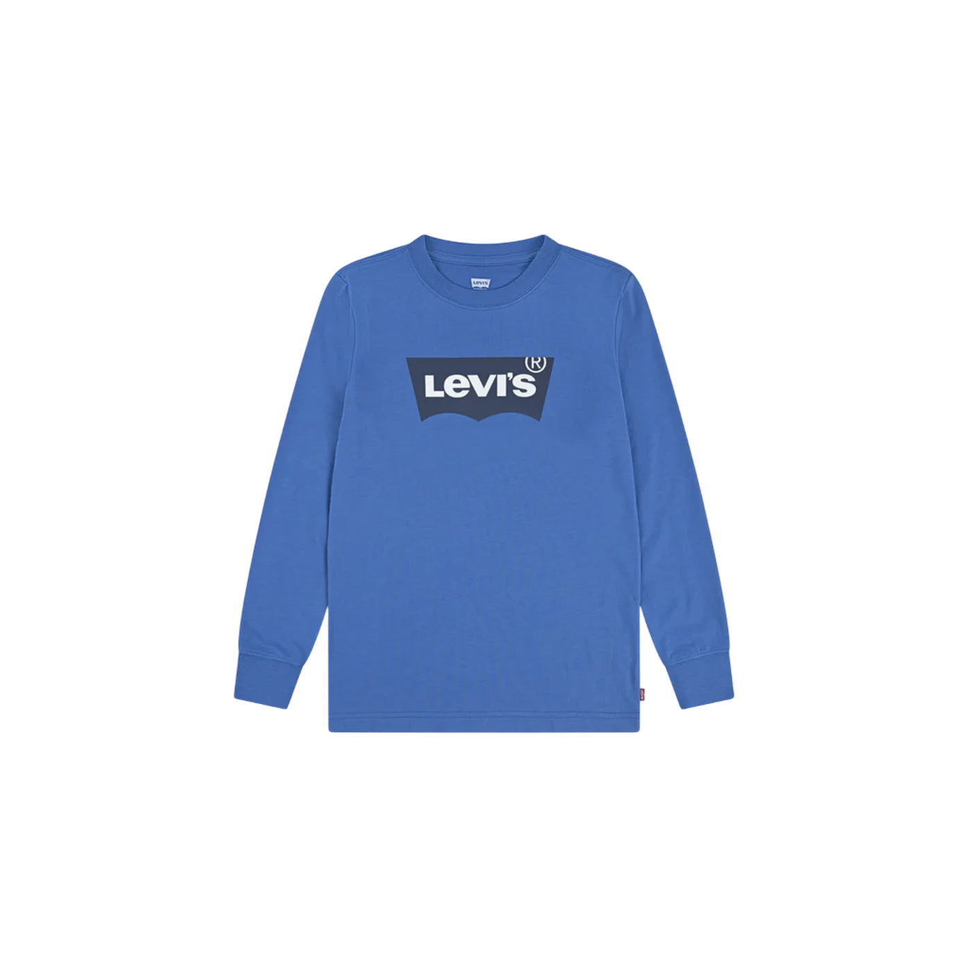 T-shirt Bambino Blu, con polsini elasticizzati e maniche lunghe