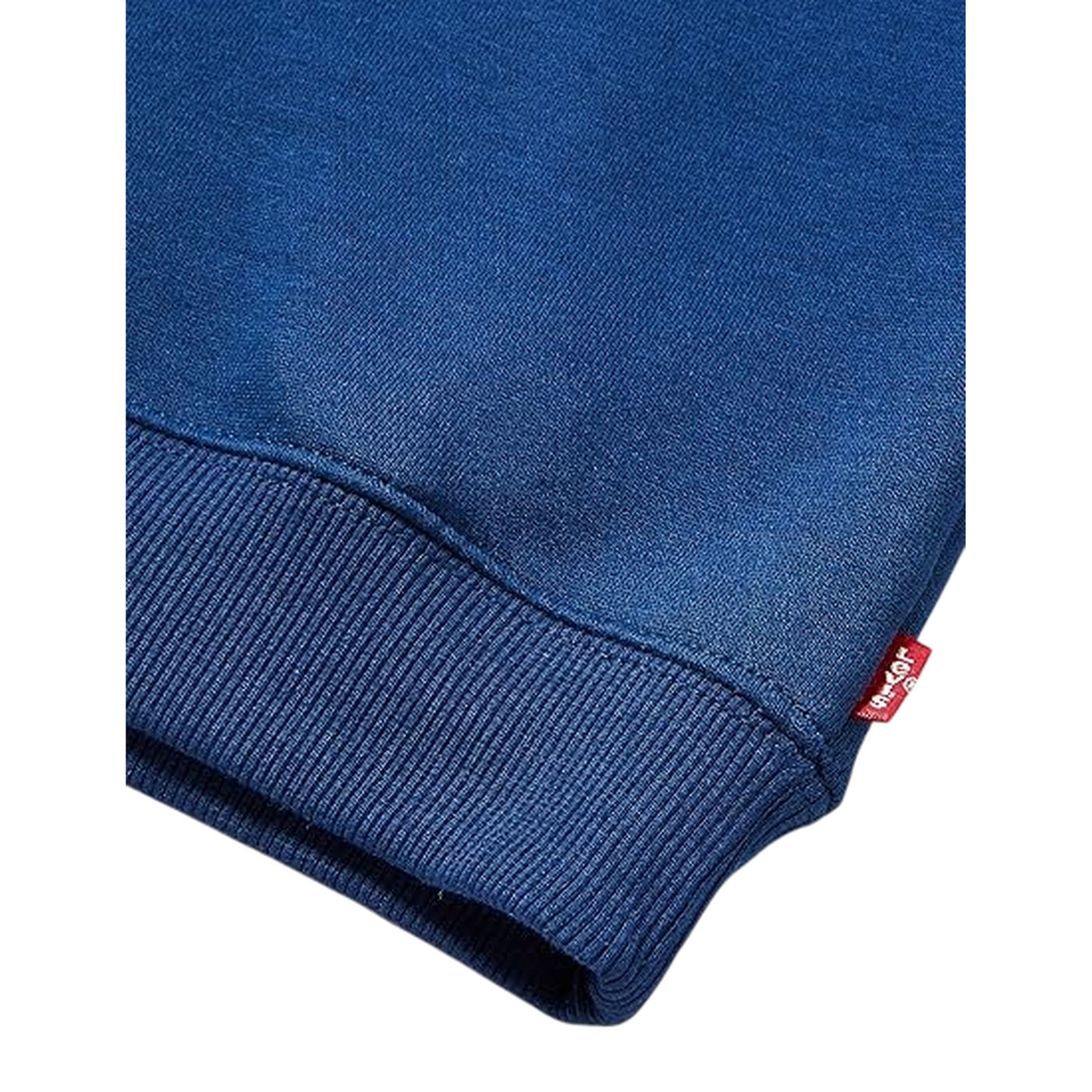 Felpa Junior Blu, in misto cotone, con micro logo applicato sul petto 