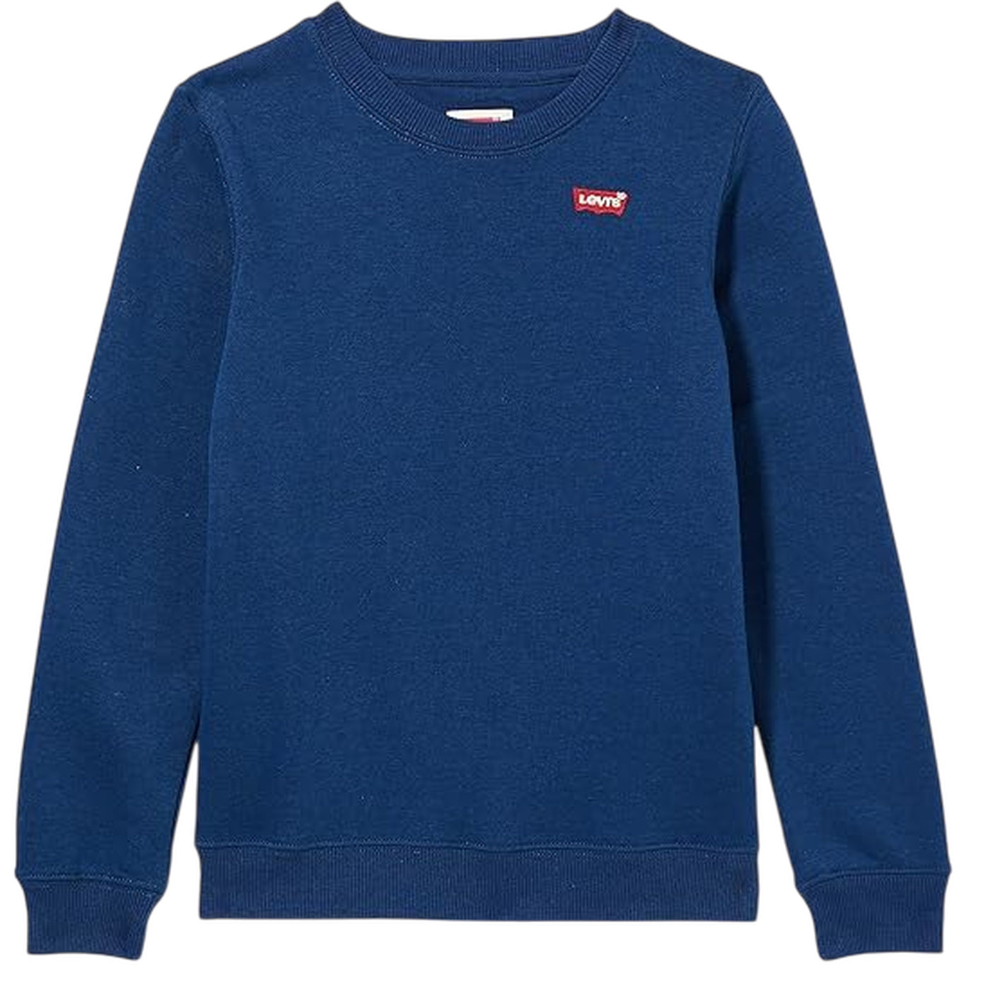 Felpa Junior Blu, in misto cotone, con micro logo applicato sul petto 