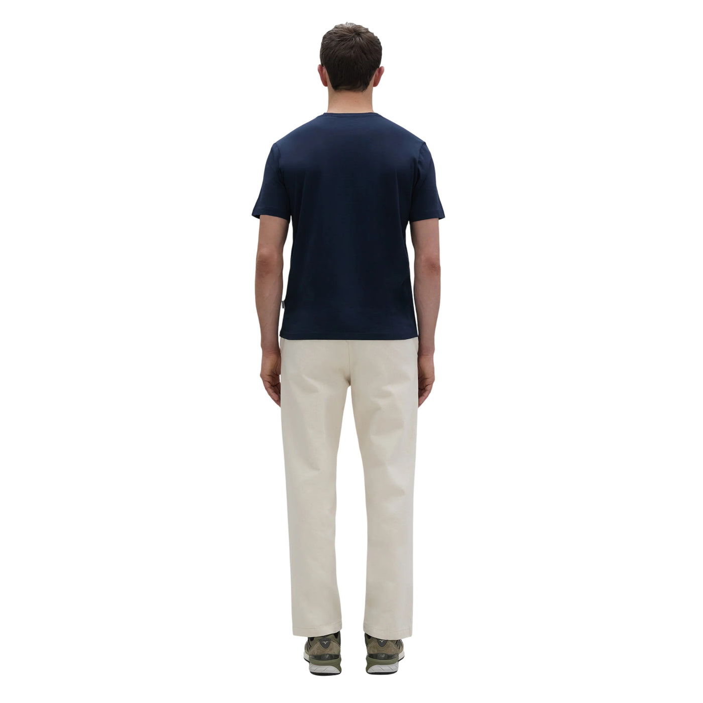 T-shirt Uomo in jersey di cotone Navy modello retro