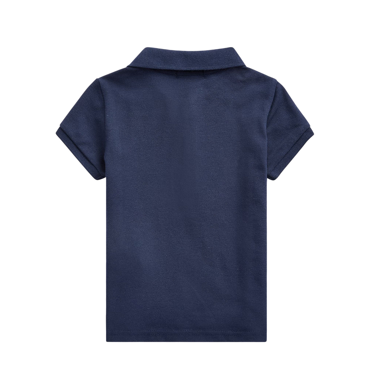 Polo in piqué stretch Navy da Bambina retro