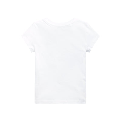 T-shirt in cotone Bianco da Bambina retro