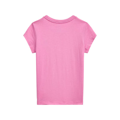 T-shirt in cotone Rosa da Bambina retro
