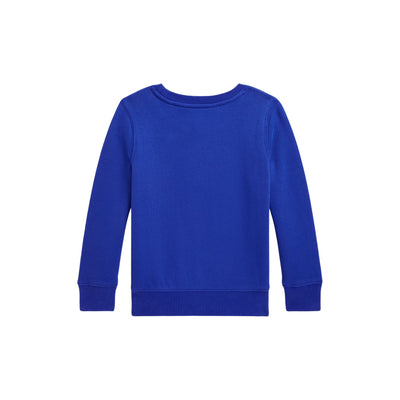 Felpa Bambino Blu con Polo Bear stampato retro