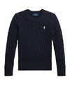 Maglione a trecce Ragazza Blu navy