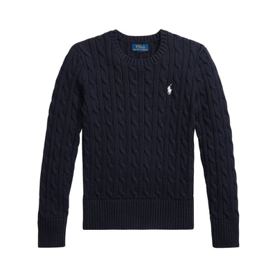 Maglione a trecce Ragazza Blu navy