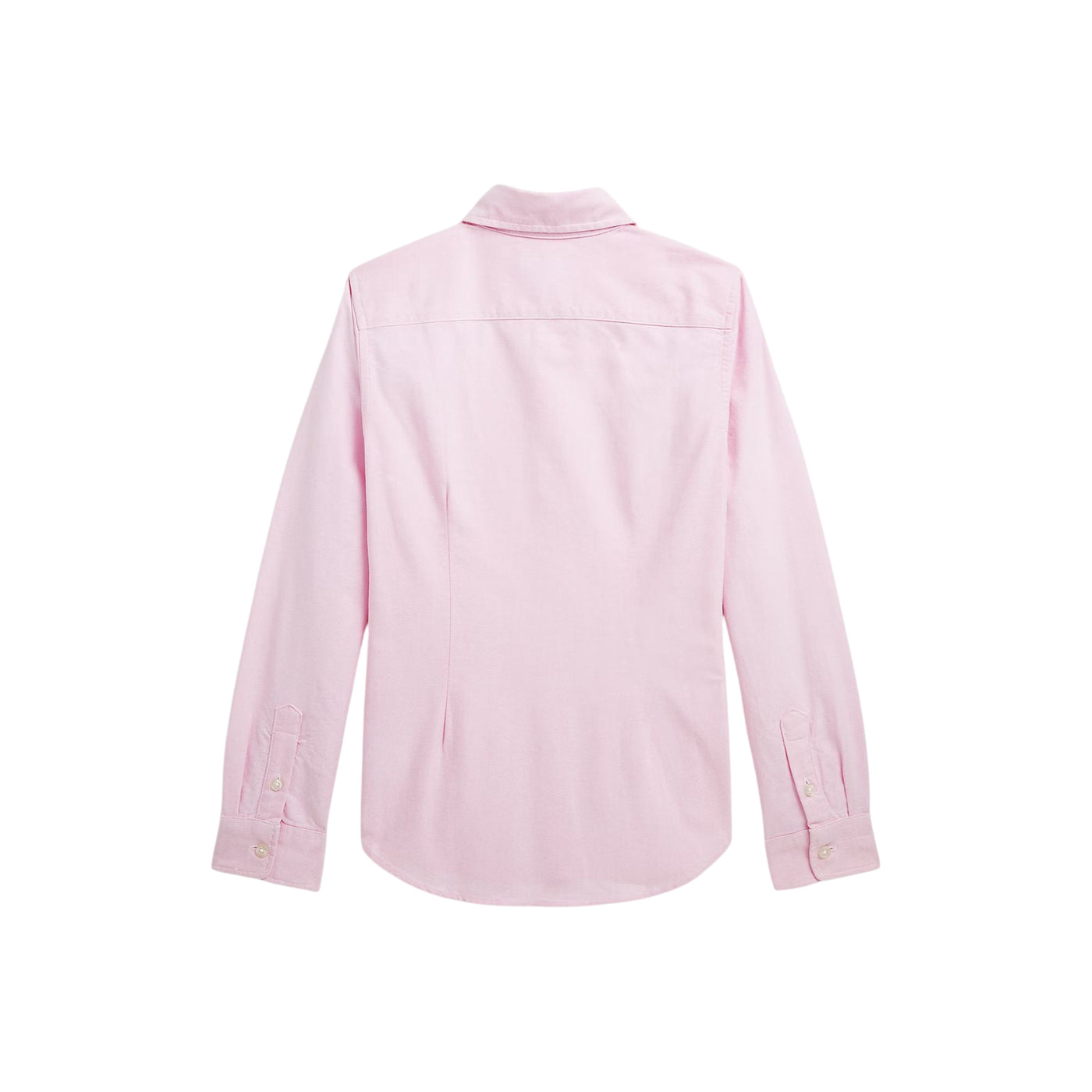 Camicia Oxford da bambina in cotone rosa retro