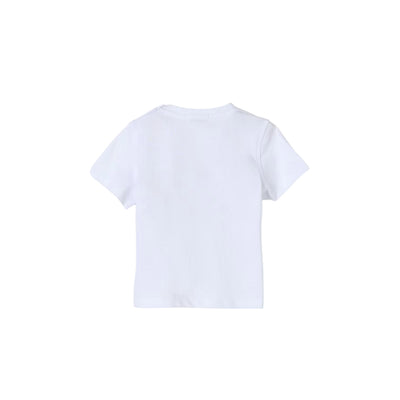 T-shirt bianca da neonato con vespa retro