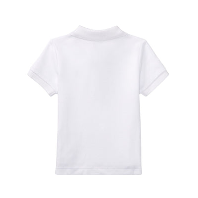 Polo Neonato in cotone morbido Bianco retro