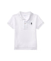 Polo in cotone morbido da Neonato Bianco