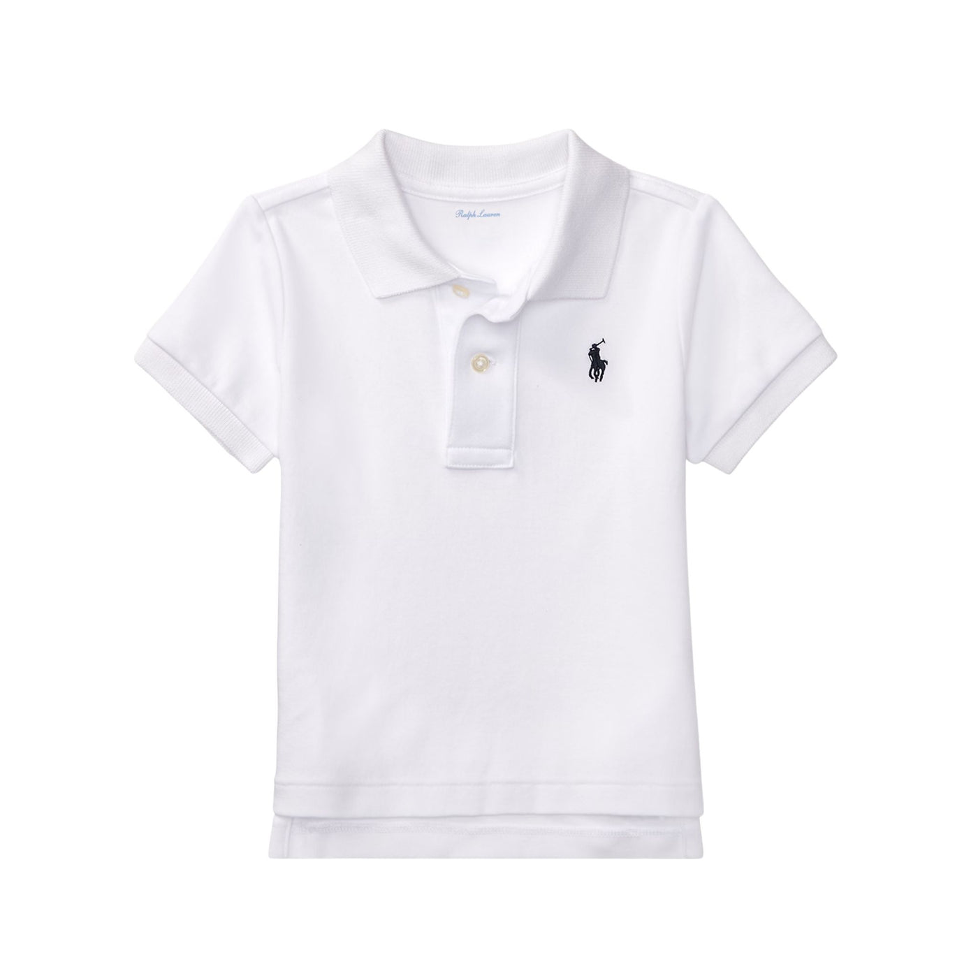 Polo Neonato in cotone morbido Bianco