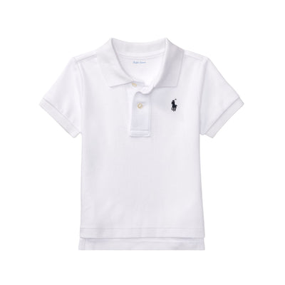 Polo Neonato in cotone morbido Bianco