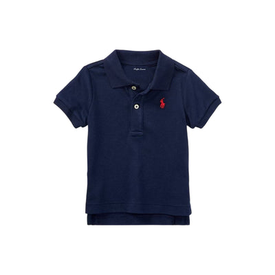 Polo in cotone morbido da Neonato Navy