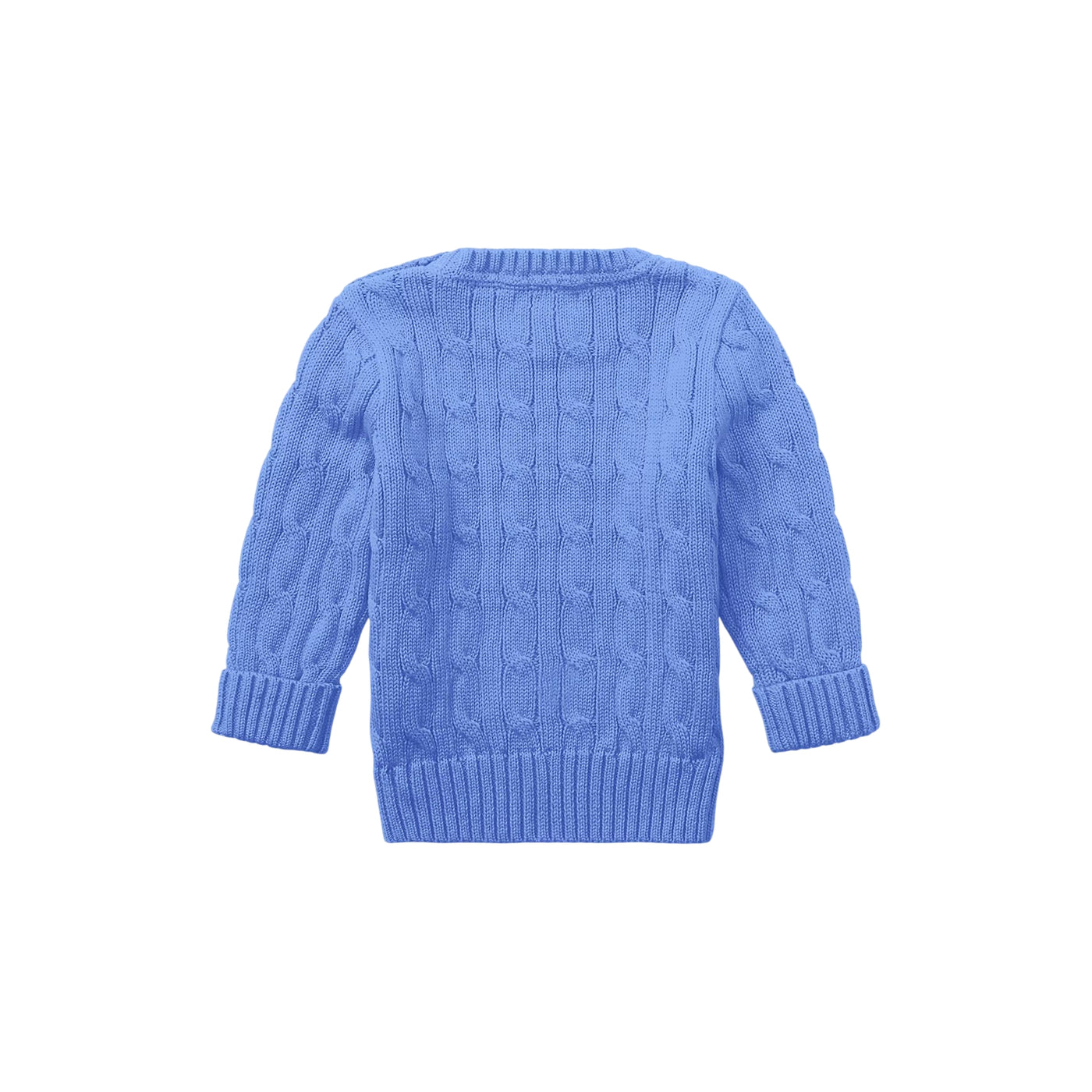 Maglia Neonato in cotone a trecce Azzurro retro
