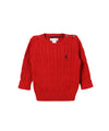 Maglia Neonato in cotone intrecciato rosso