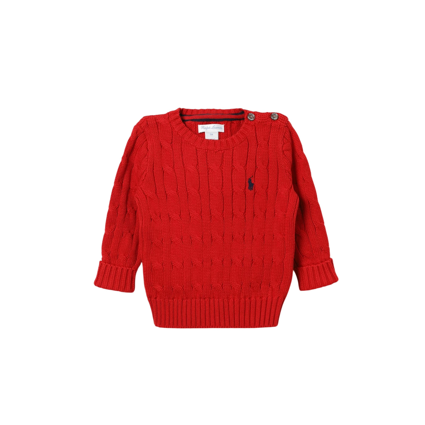 Maglia Neonato in cotone intrecciato rosso