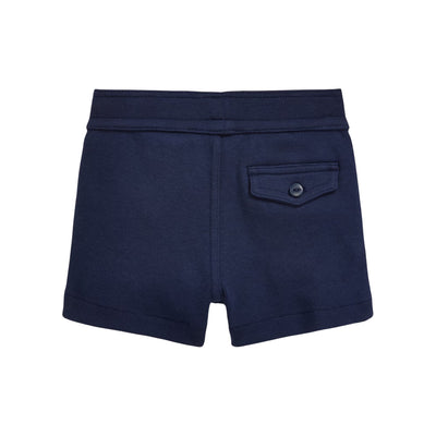 Shorts Neonato in interlock di cotone Navy retro