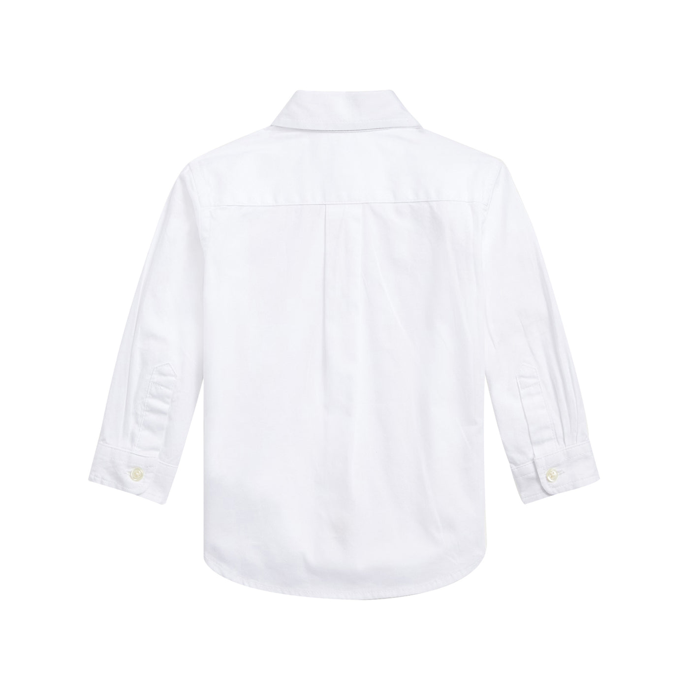 Camicia Neonato Oxford in cotone Bianco retro