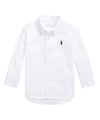 Camicia Neonato Oxford in cotone Bianco