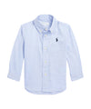 Camicia Neonato Oxford in cotone Celeste