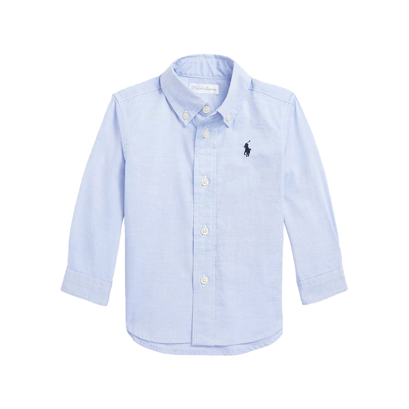 Camicia Neonato Oxford in cotone Celeste