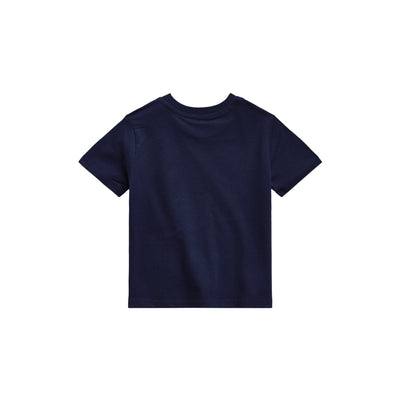 T-shirt Neonato in cotone Navy retro