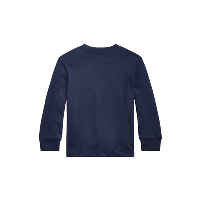 T-shirt Neonato a maniche lunghe Navy retro
