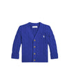 Cardigan Neonato Blu a trecce con bottoni