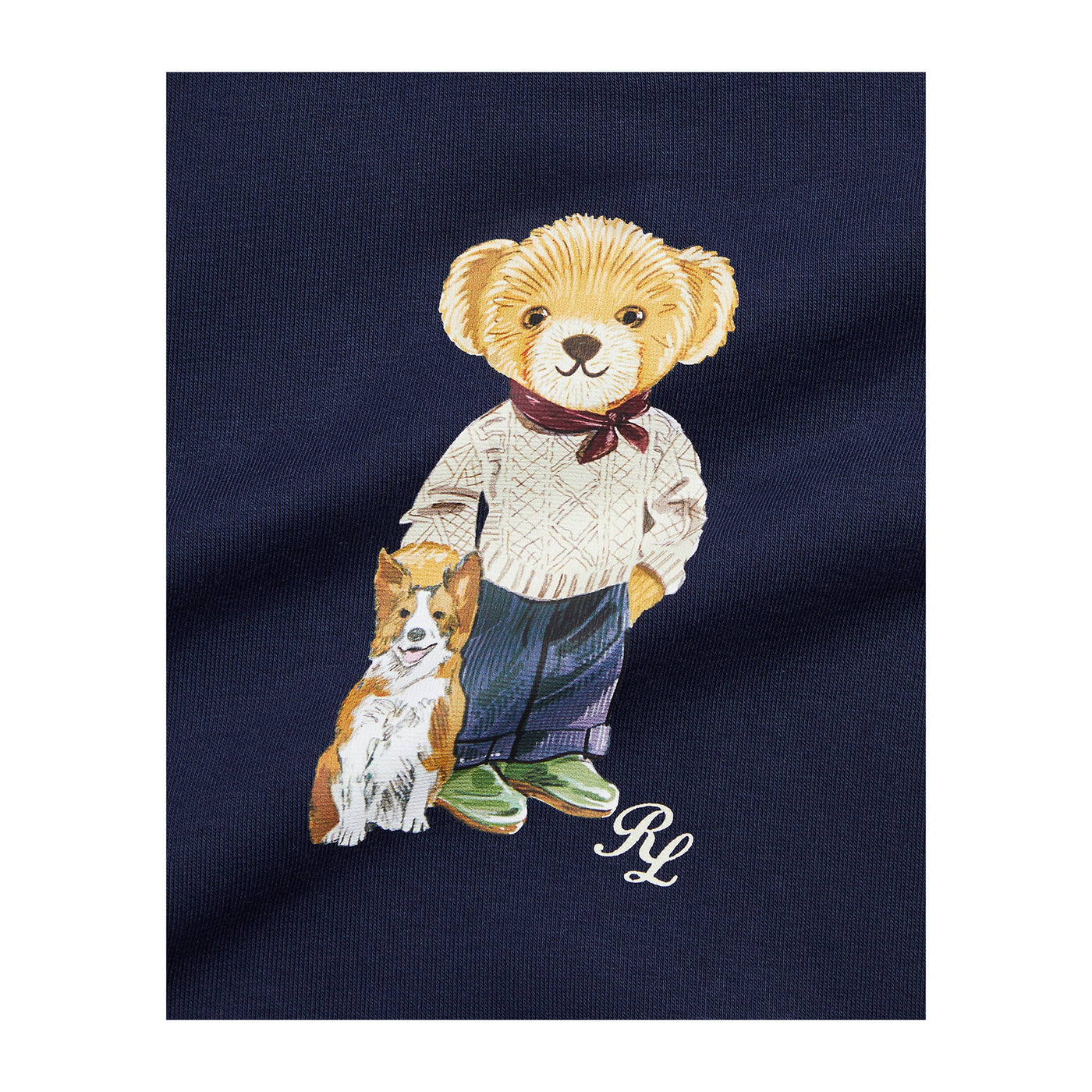 Felpa Neonato Polo Bear Navy dettaglio