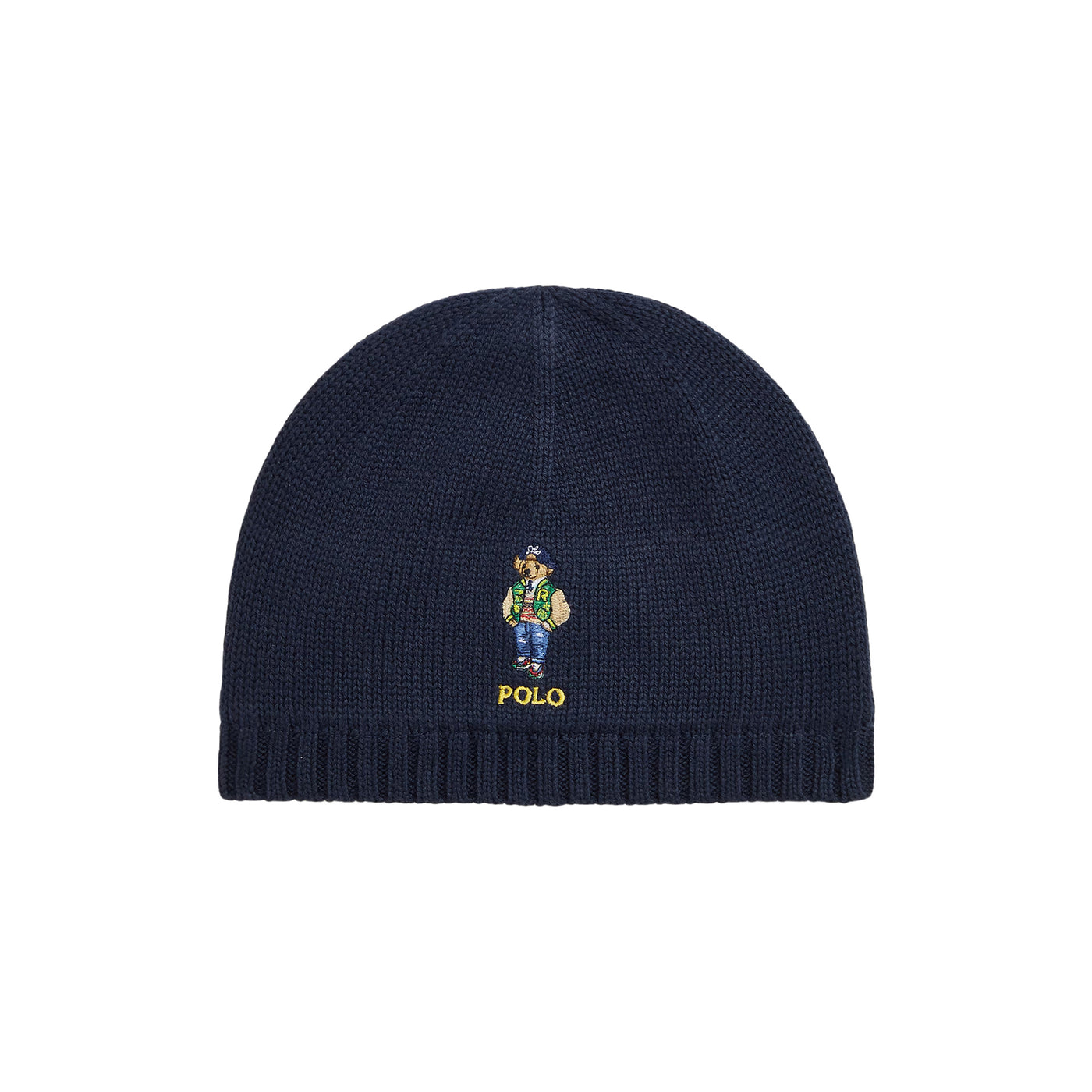 Cappellino Bambino in cotone Navy con Polo Bear